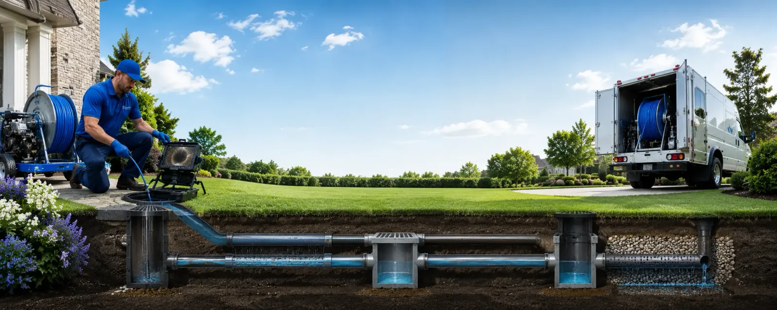 Outdoor drain cleaning information for Wilmington, MA